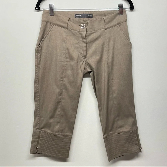 Women's LIJA Gray Tan Golf Pants Size 2 Made in Canada - Picture 8 of 8